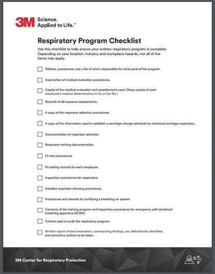 3m Personal Safety Division Launches 3m Center For Respiratory Protection Modern Contractor Respirator Fit Test Card Template
